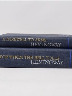 Vintage Hemingway Books Two In the Lot farewell to arms for whom the bell tolls